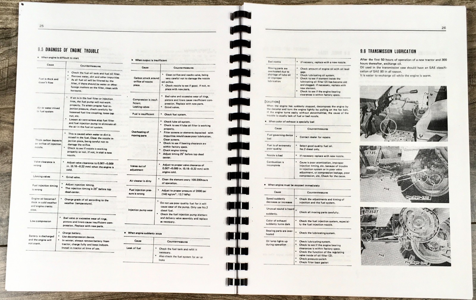 Kubota L185F L185 2wd Tractor Service Manual Parts Operators Workshop Owners Set - Image 18