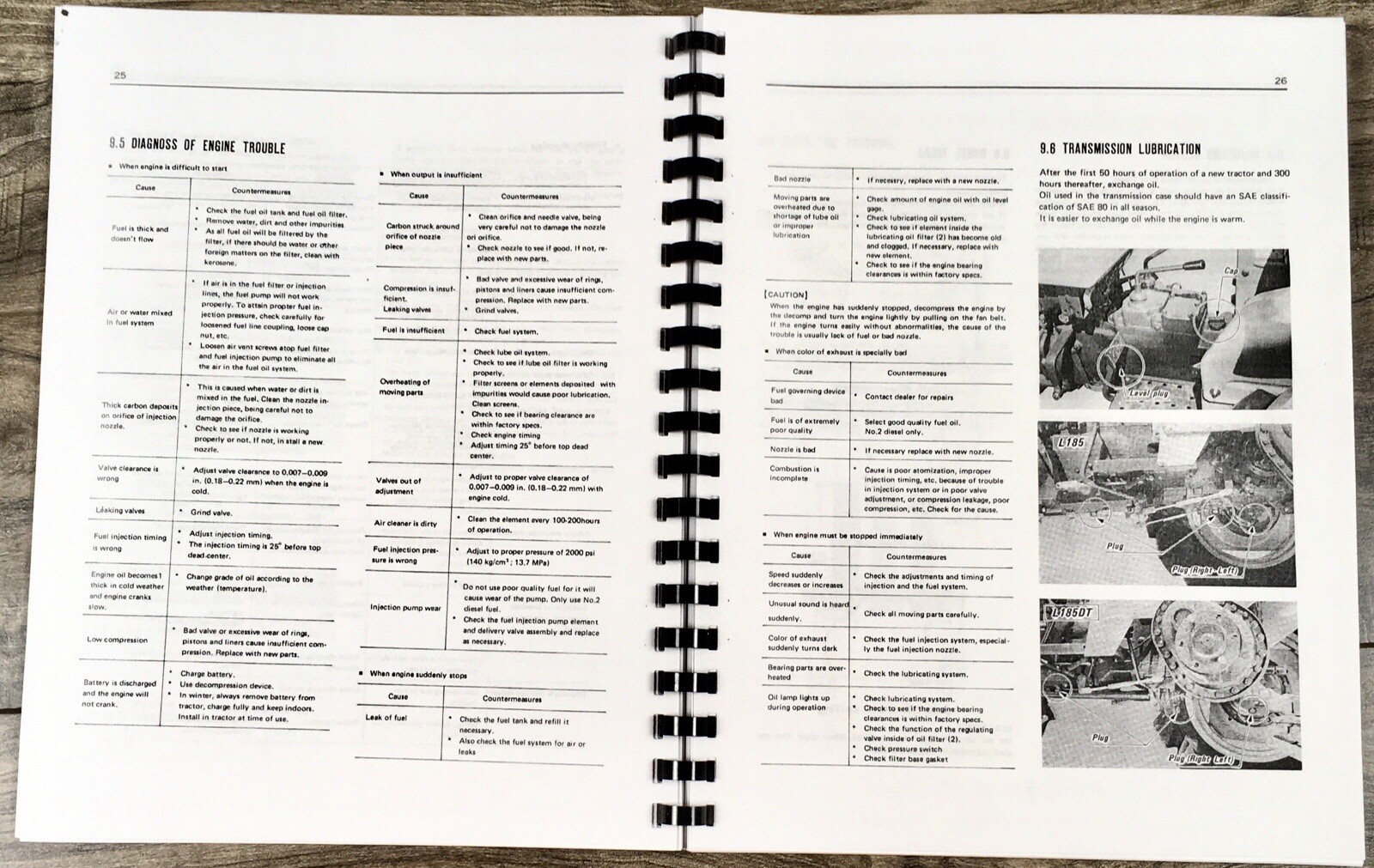 Kubota L185 L185D L185F Tractor Operators Manual Owners Book Maintenance - Image 6