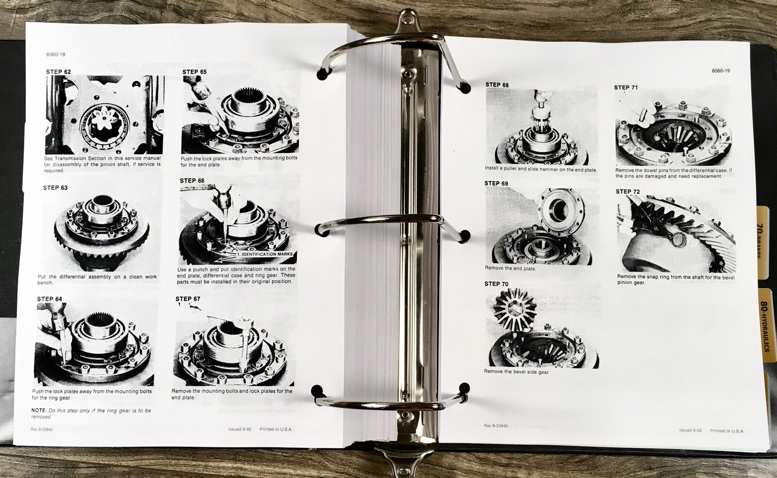 Case David Brown 1394 Tractor Service Manual Parts Catalog Repair Shop Set - Image 10