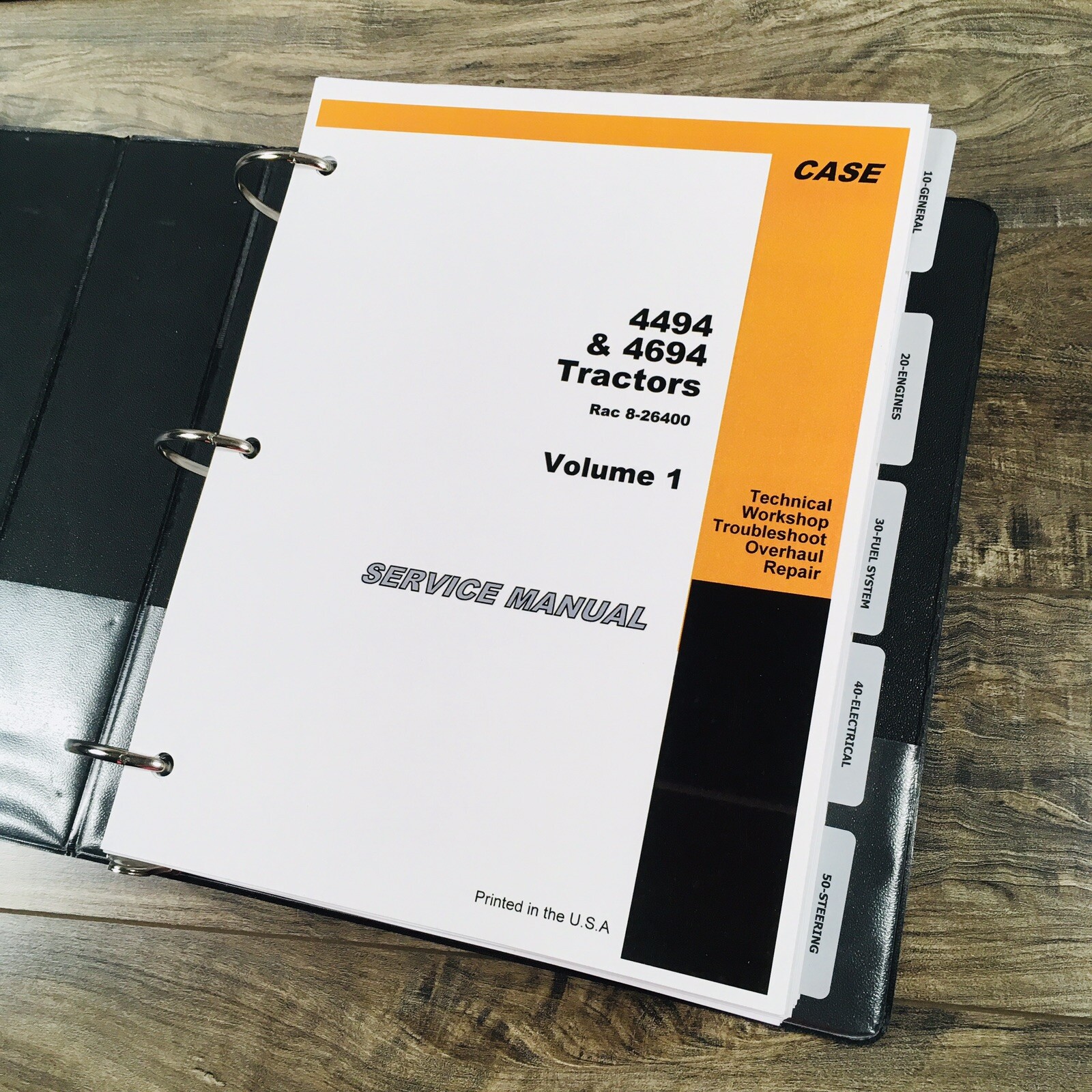 Case 4494 Tractor Service Manual Parts Catalog Repair Shop Set Assembly Book - Image 2