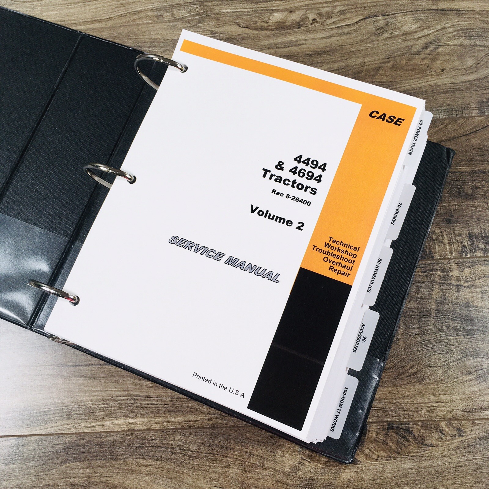 Case 4494 Tractor Service Manual Parts Catalog Repair Shop Set Assembly Book - Image 13