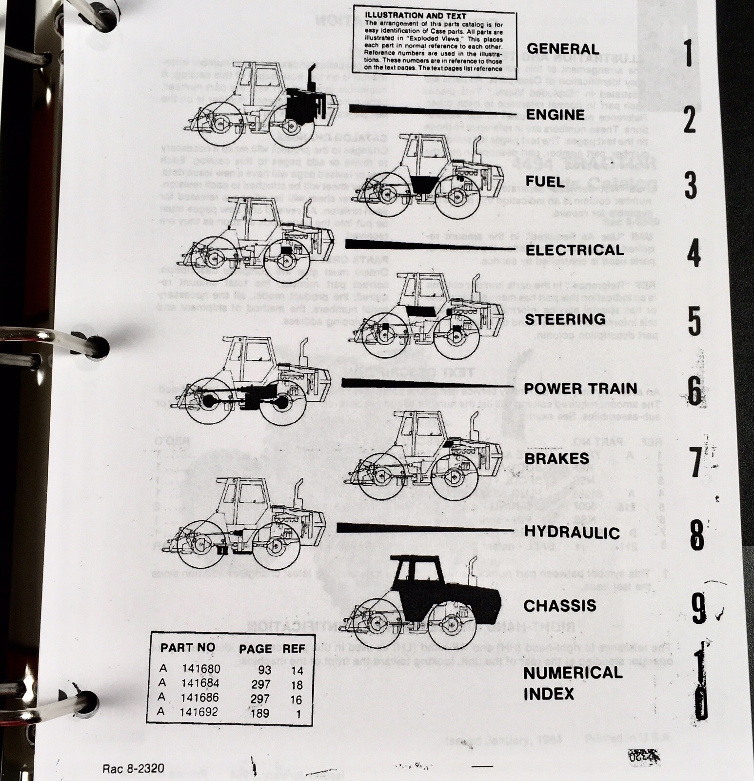 Case 4494 Tractor Service Manual Parts Catalog Repair Shop Set Assembly Book - Image 20