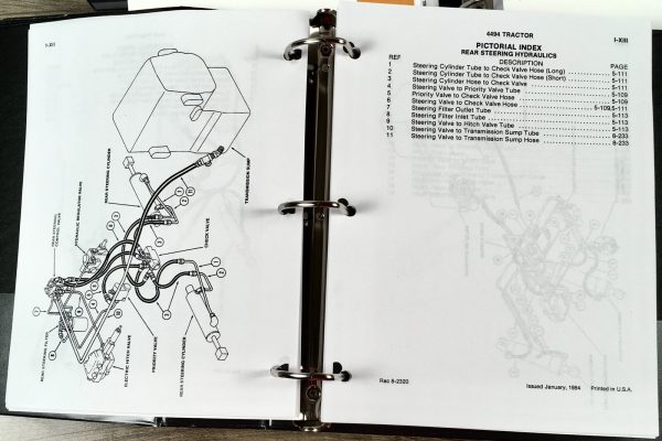 Case 4494 Tractor Service Manual Parts Catalog Repair Shop Set Assembly Book - Image 21