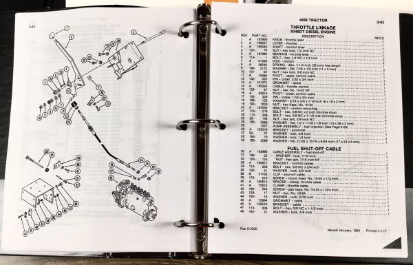 Case 4494 Tractor Service Manual Parts Catalog Repair Shop Set Assembly Book - Image 23