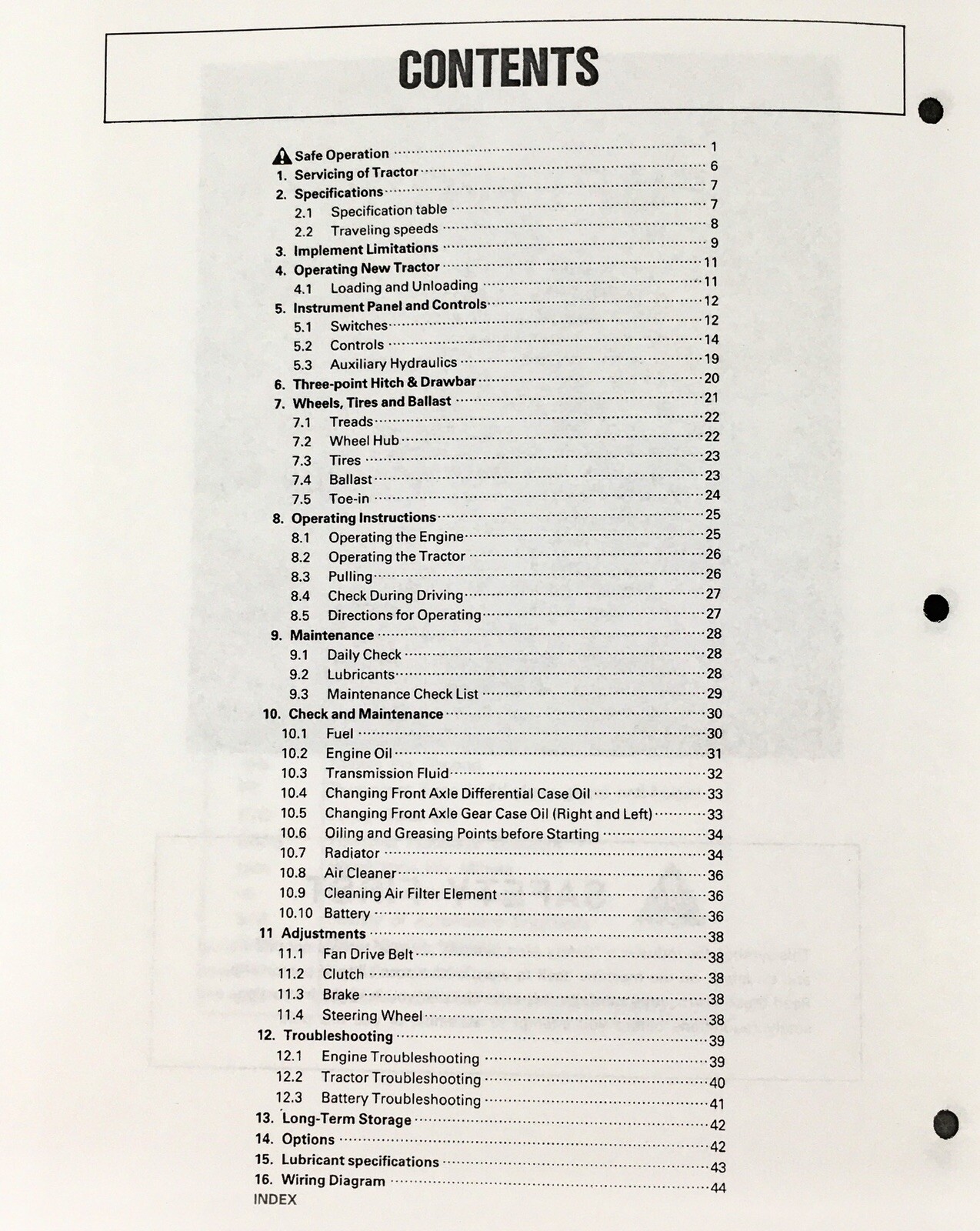 Kubota B4200 B4200D Tractor Operators Manual Owners Book Maintenance Adjustment - Image 2