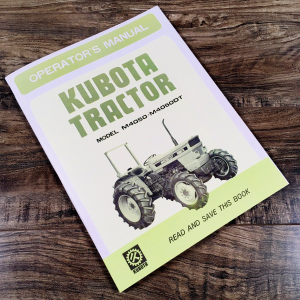 Kubota M4050 M4050DT Tractor Operators Manual Owners Book Maintenance Adjustment