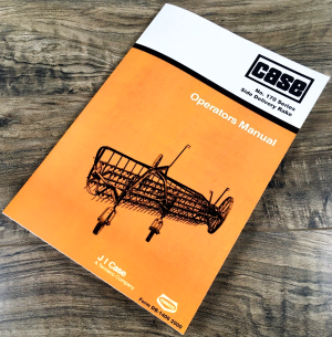 Case F170RG V170RG F170RGM V170RGM Side Delivery Rake Operators Manual Owners