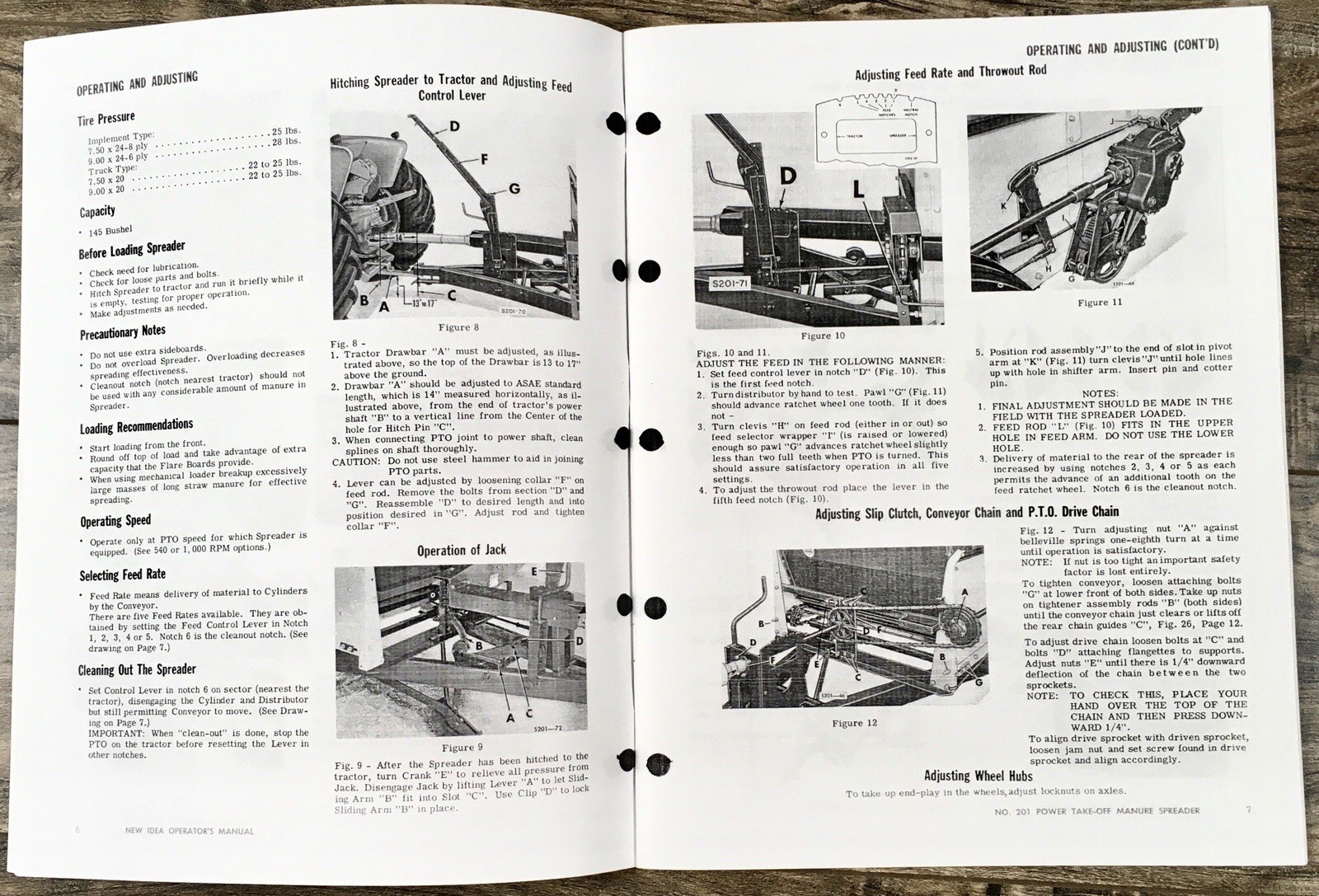 New Idea 201 Power Take-Off Manure Spreader Operators-Parts Manual Owners Book - Image 3