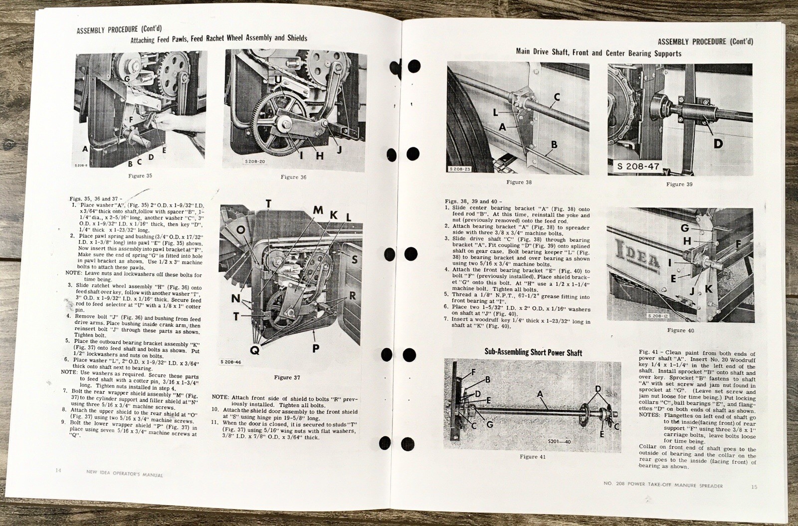 New Idea 208 Power Take-Off Manure Spreader Operators-Parts Manual Owners Book - Image 4