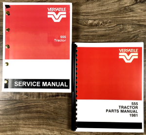 Versatile 555 Tractor Service Parts Catalog Manual Set Repair Workshop Shop
