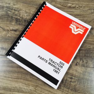 Versatile 555 Tractors Parts Manual Catalog Assembly Schematic Exploded Views