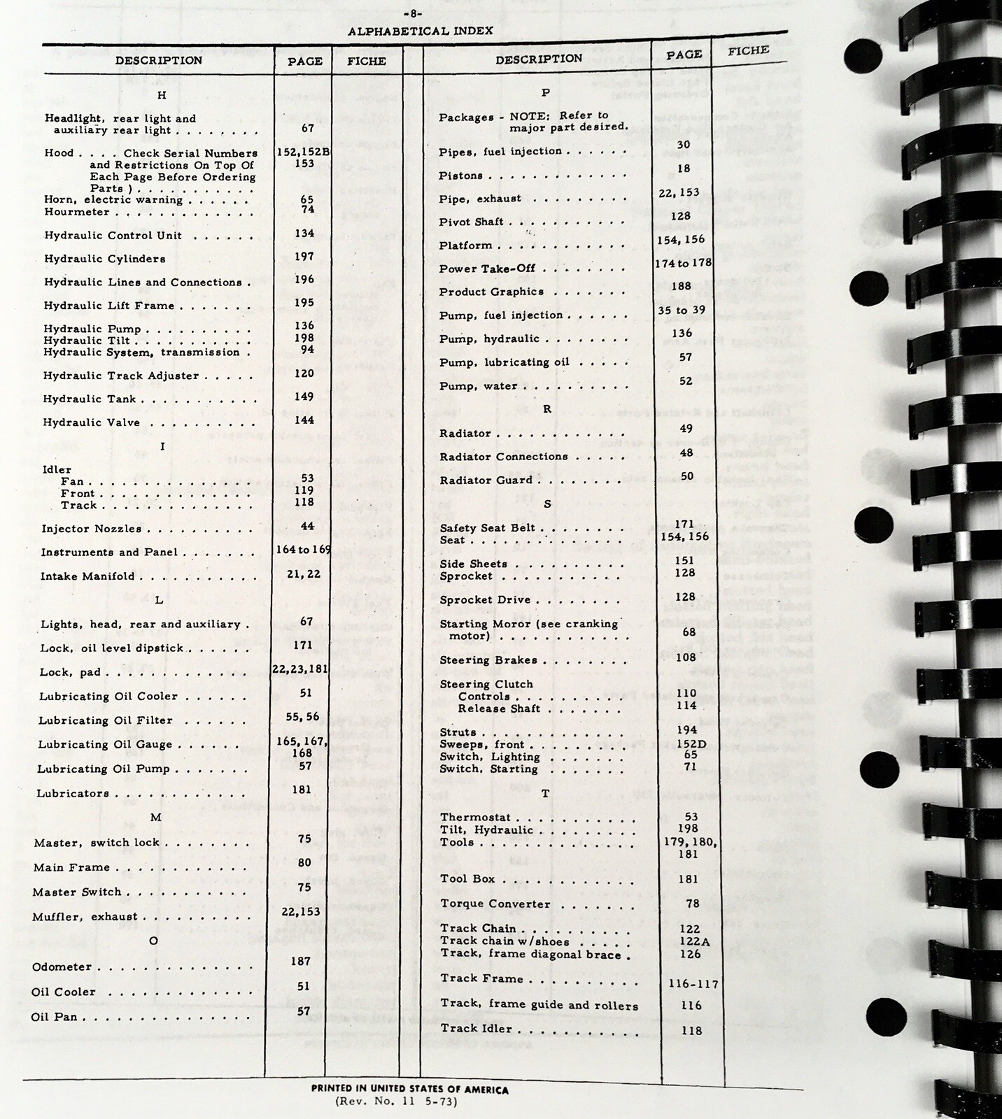 International TD-9 Series B TD-9B Crawler Tractor Bulldozer Parts Manual Catalog - Image 4