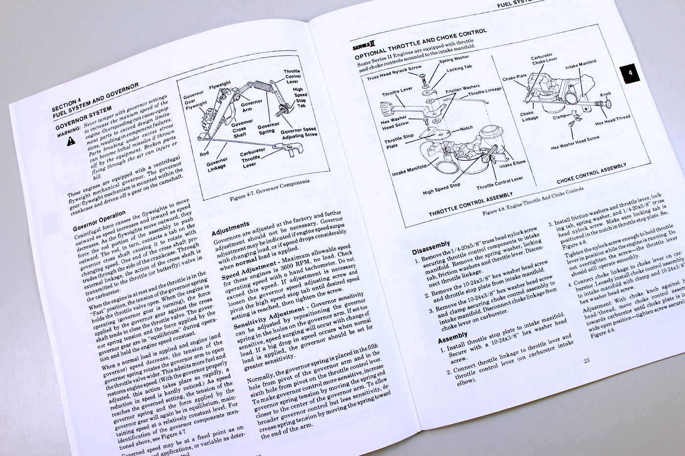 Kohler KT17 Series II Engine Service Manual for John Deere 317 Garden Tractor - Image 3