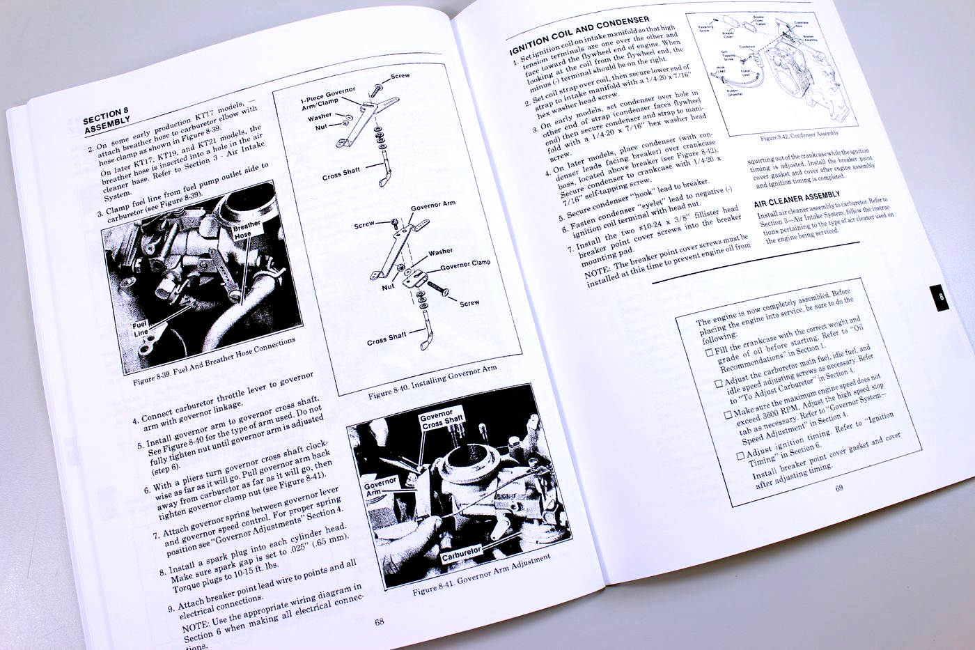 Kohler KT17 Series II Engine Service Manual for John Deere 317 Garden Tractor - Image 6