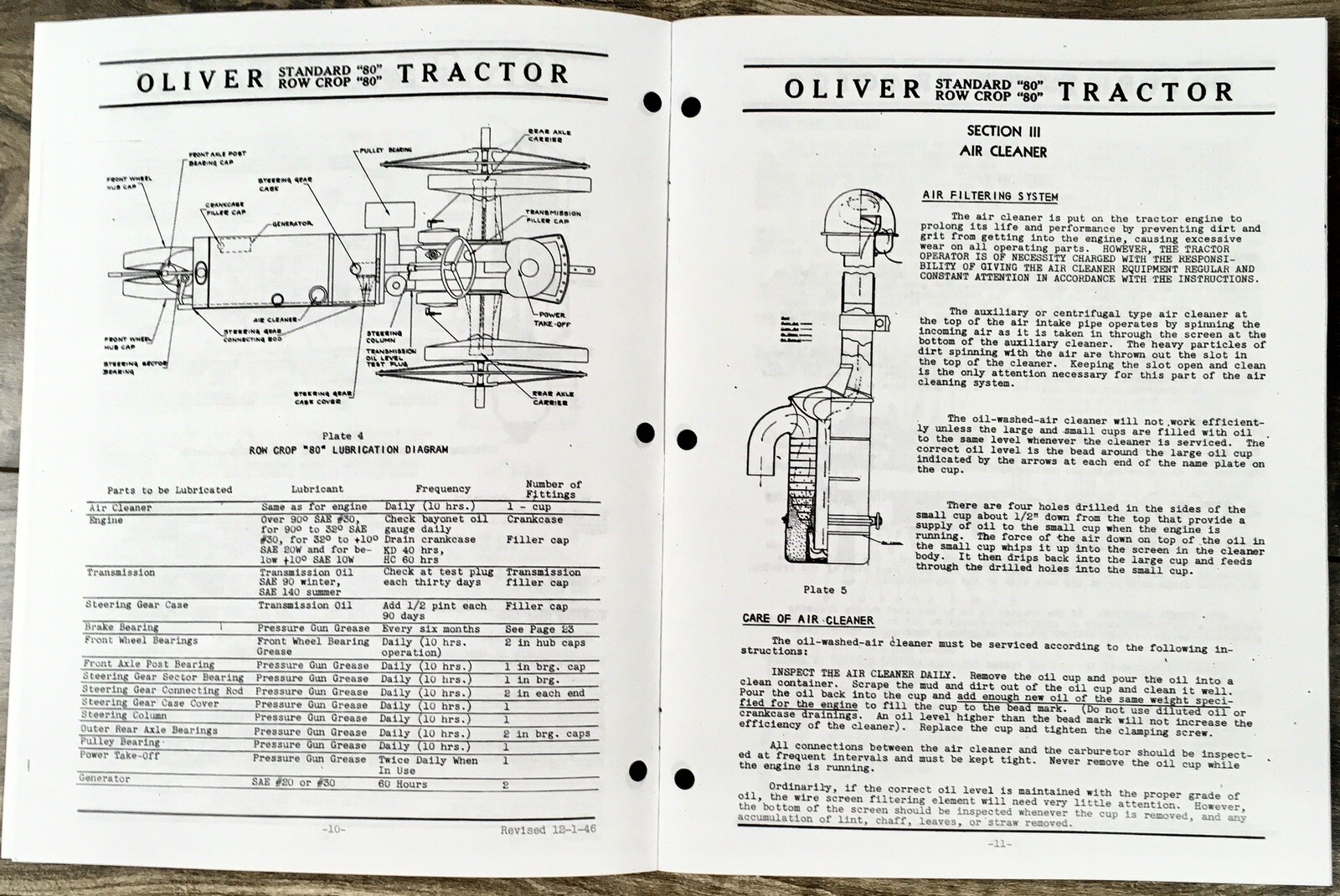 Oliver 80 Row Crop Tractor Service Parts Operators Manual Set Repair Workshop - Image 7