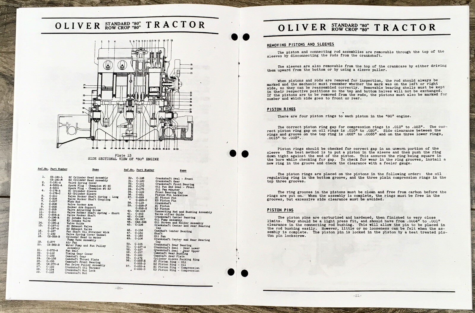 Oliver 80 Row Crop Tractor Service Parts Operators Manual Set Repair Workshop - Image 9