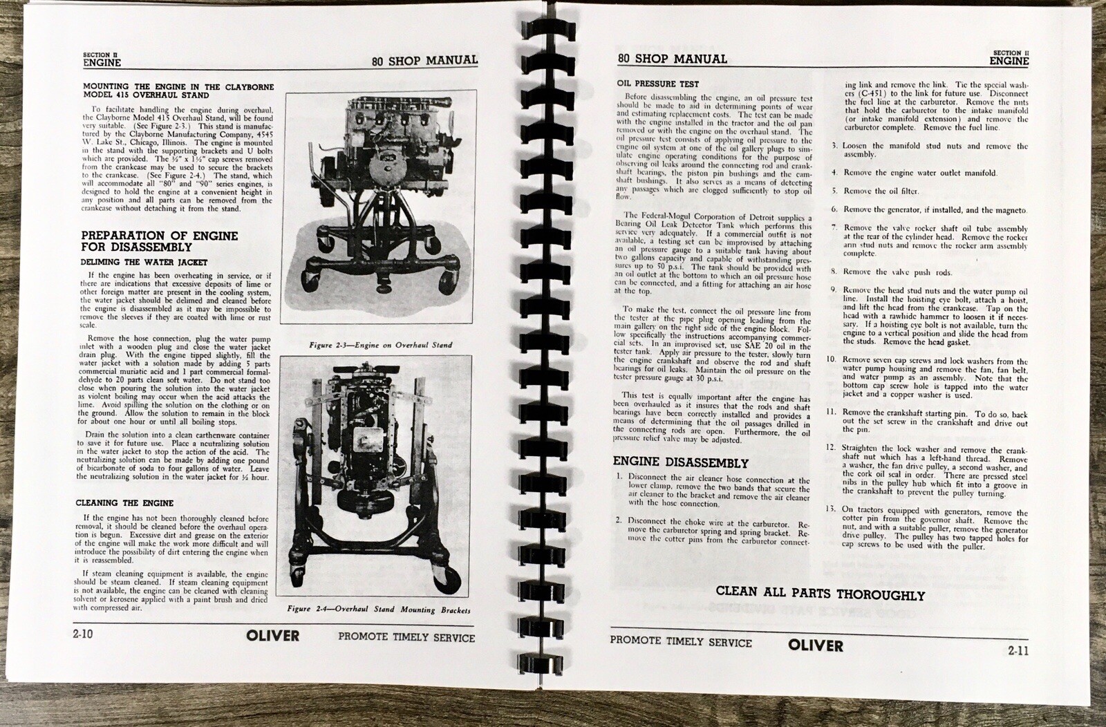 Oliver 80 Row Crop Tractor Service Parts Operators Manual Set Repair Workshop - Image 12