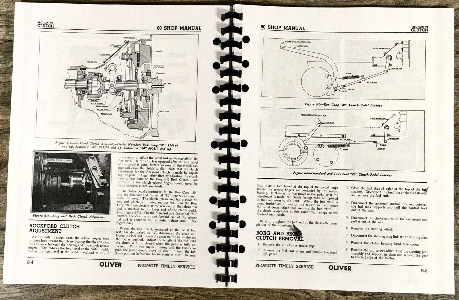 Oliver 80 Row Crop Tractor Service Parts Operators Manual Set Repair Workshop - Image 15
