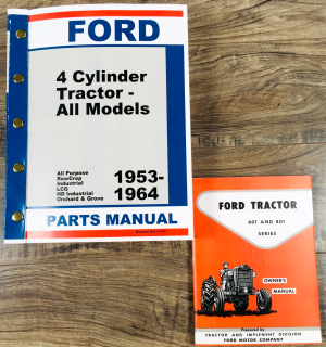 Ford 601 801 Series 611 621 631 811 821 Tractor Parts Operators Manual Set