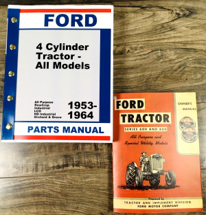 Ford 600 800 Series 620 630 640 820 850 860 Tractor Parts Operators Manual Set
