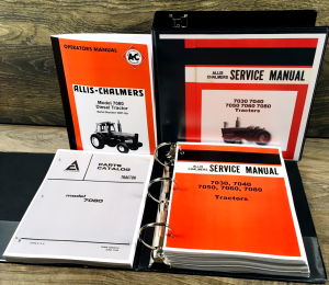 Allis Chalmers 7080 Tractors Service Manual Parts Operators Owners SN 3001-Up