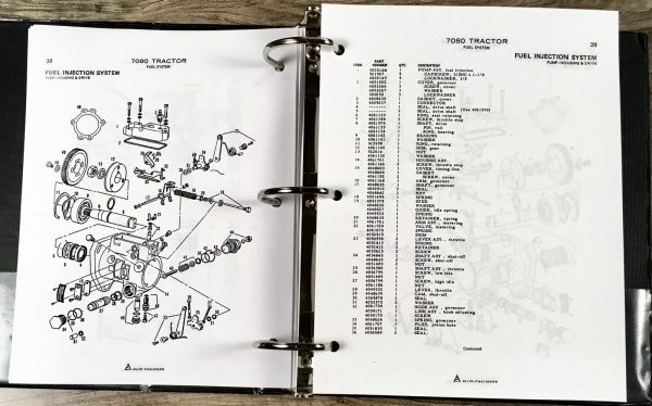 Allis Chalmers 7080 Tractors Service Manual Parts Operators Owners SN 3001-Up - Image 21