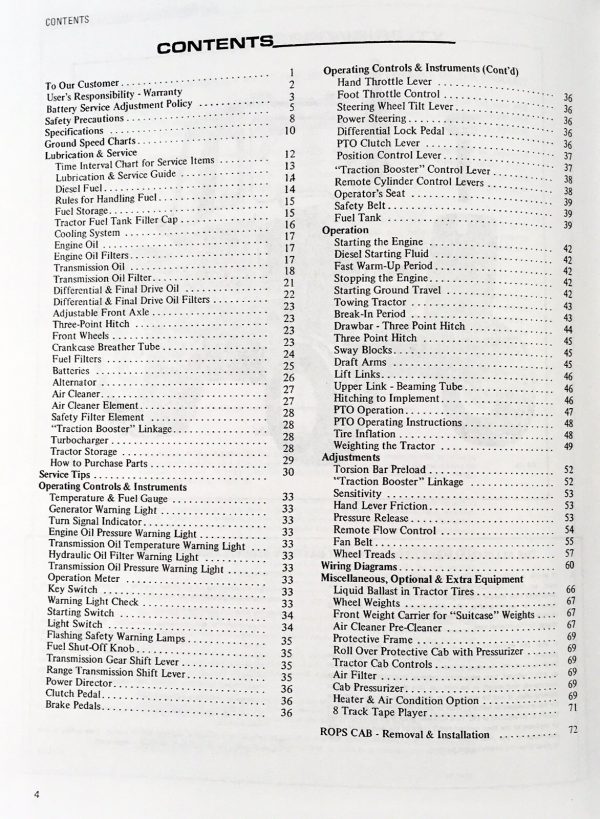 Allis Chalmers 7040 Tractors Service Manual Parts Operators Owners Repair Shop - Image 21