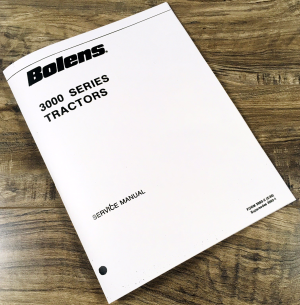 Bolens 3011H 3012H 3016H 3018H 3114H 3212H  Tractor Service Manual Shop Repair