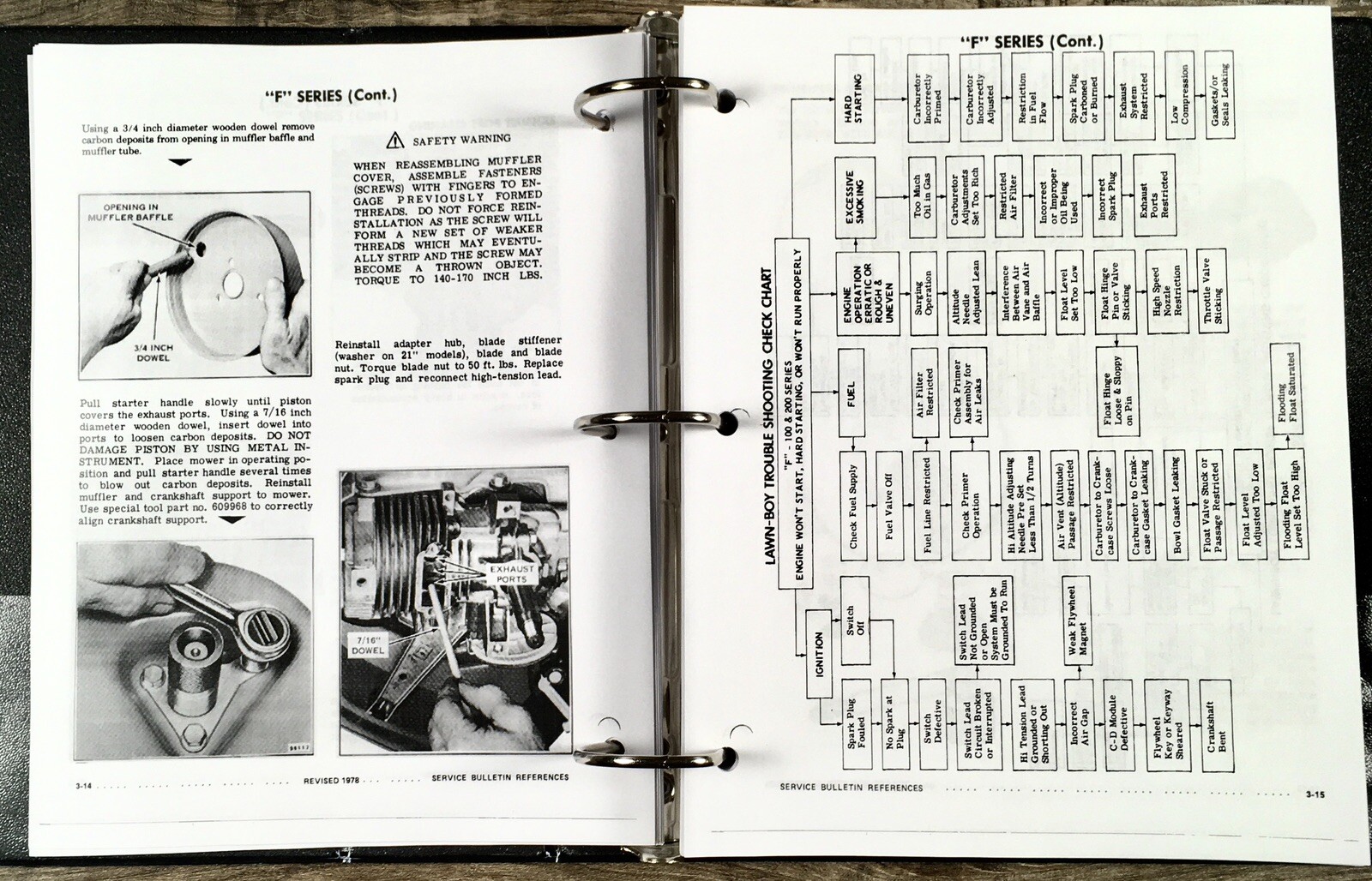 LawnBoy C D and F Series Lawn Mowers and Engines Service Manual 1950-1988 - Image 5
