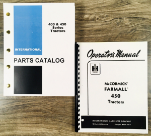 Farmall International 450 Tractor Parts Catalog Operators Manual Owners Set IHC