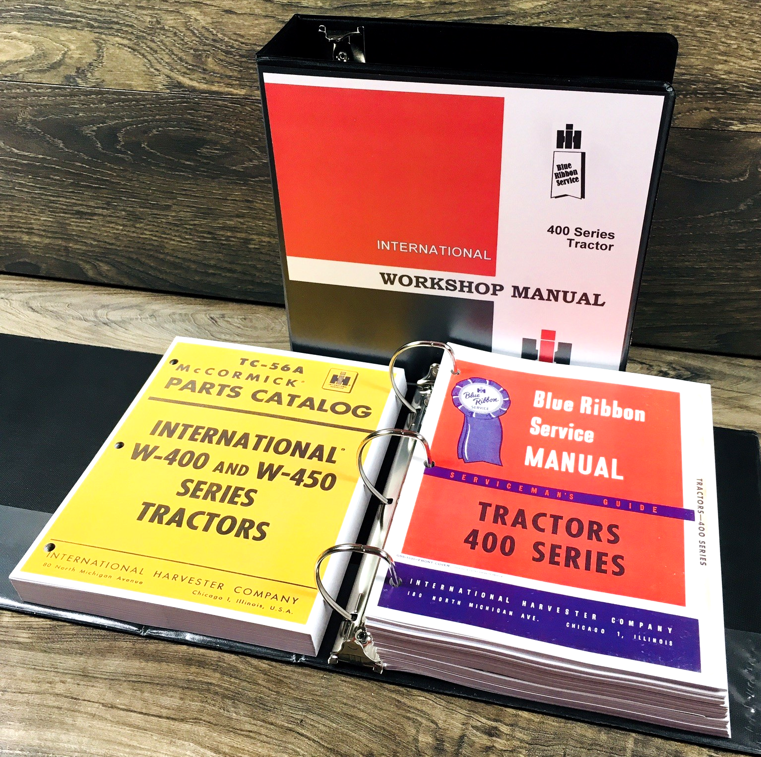 International W-400 W-450 Tractor Service Parts Manual Set Shop Repair Catalog