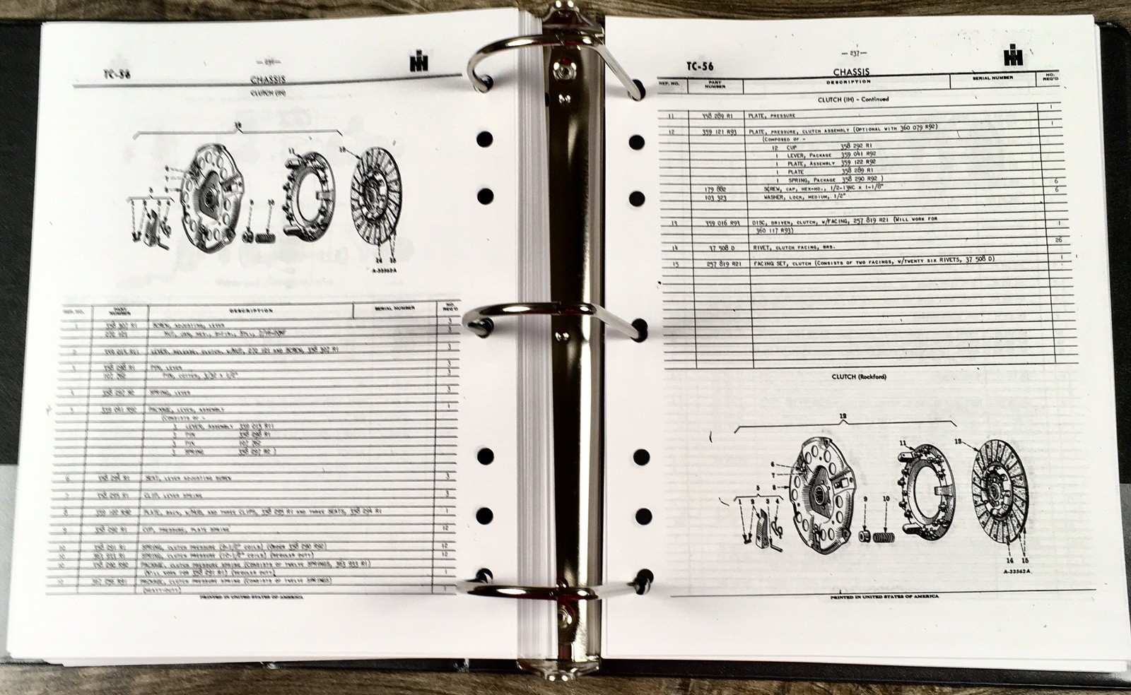 International W-400 W-450 Tractor Service Parts Manual Set Shop Repair Catalog - Image 18