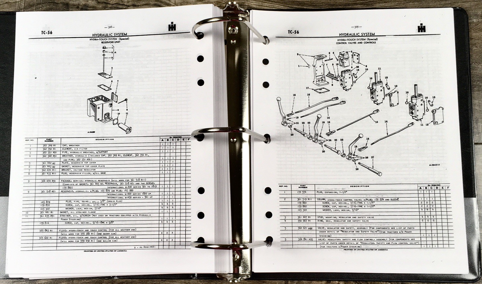 International W-400 W-450 Tractor Service Parts Manual Set Shop Repair Catalog - Image 19
