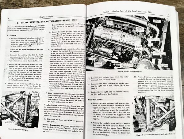 Ford 1811D 1821D 1841D Diesel Tractor Service Parts Operators Manual Repair Set - Image 21