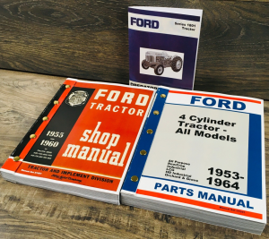 Ford 1801 Gas Tractor Service Manual Parts Operators Owners Repair Shop Book Set
