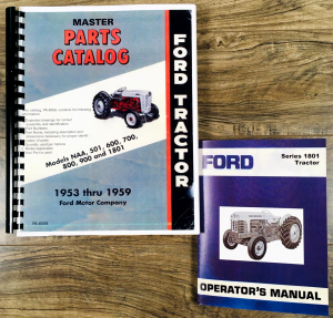 Ford 1801 Gasoline Tractor Parts Operators Manual Owners Set Catalog Book