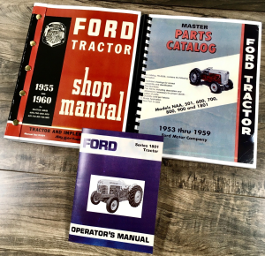 Ford 1821 1841 Gas Tractor Service Manual Parts Operators Owners Repair Shop Set