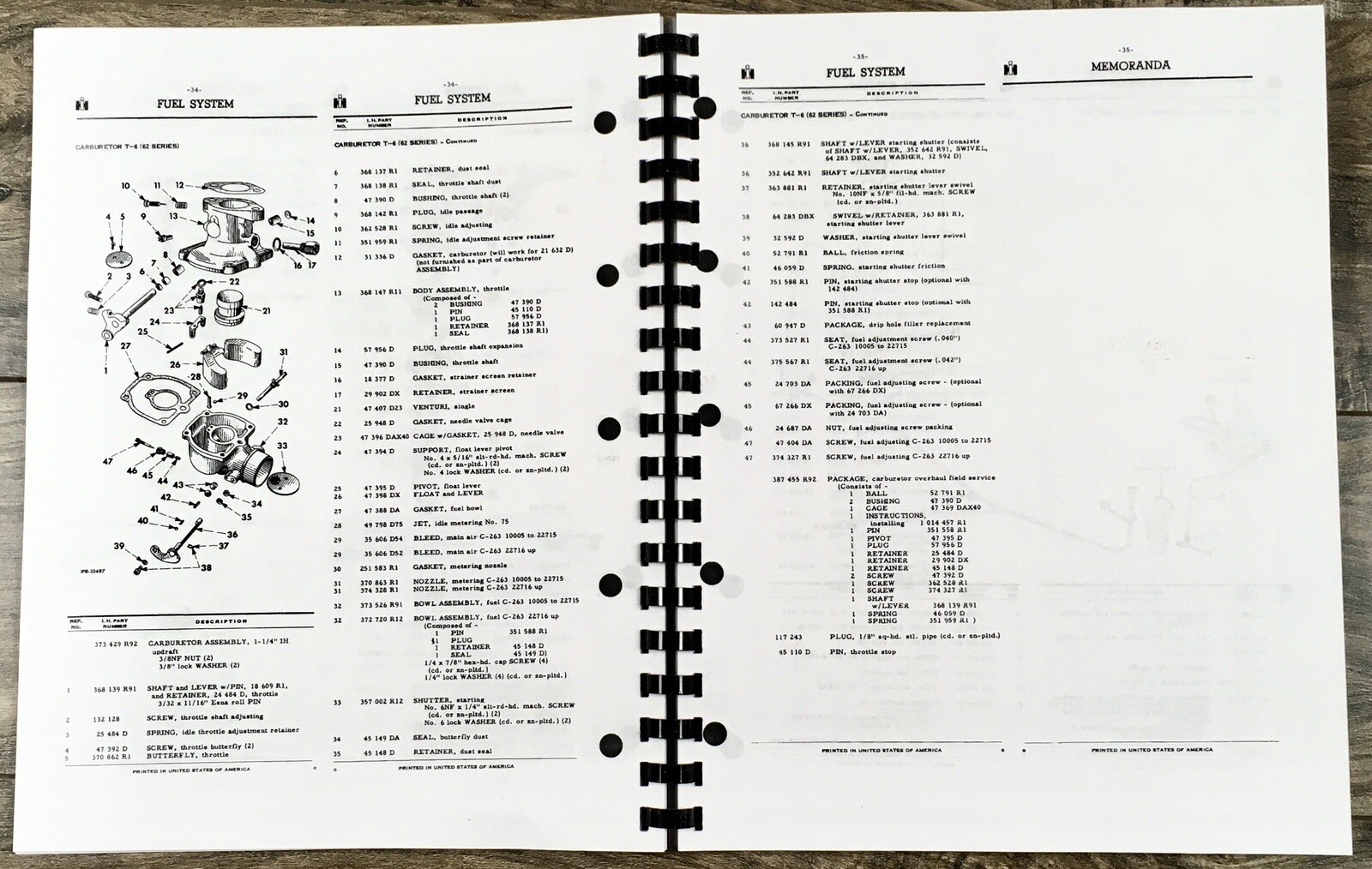 International TD-6 62 Series Crawler Tractor Service Parts Operators Manual Set - Image 15