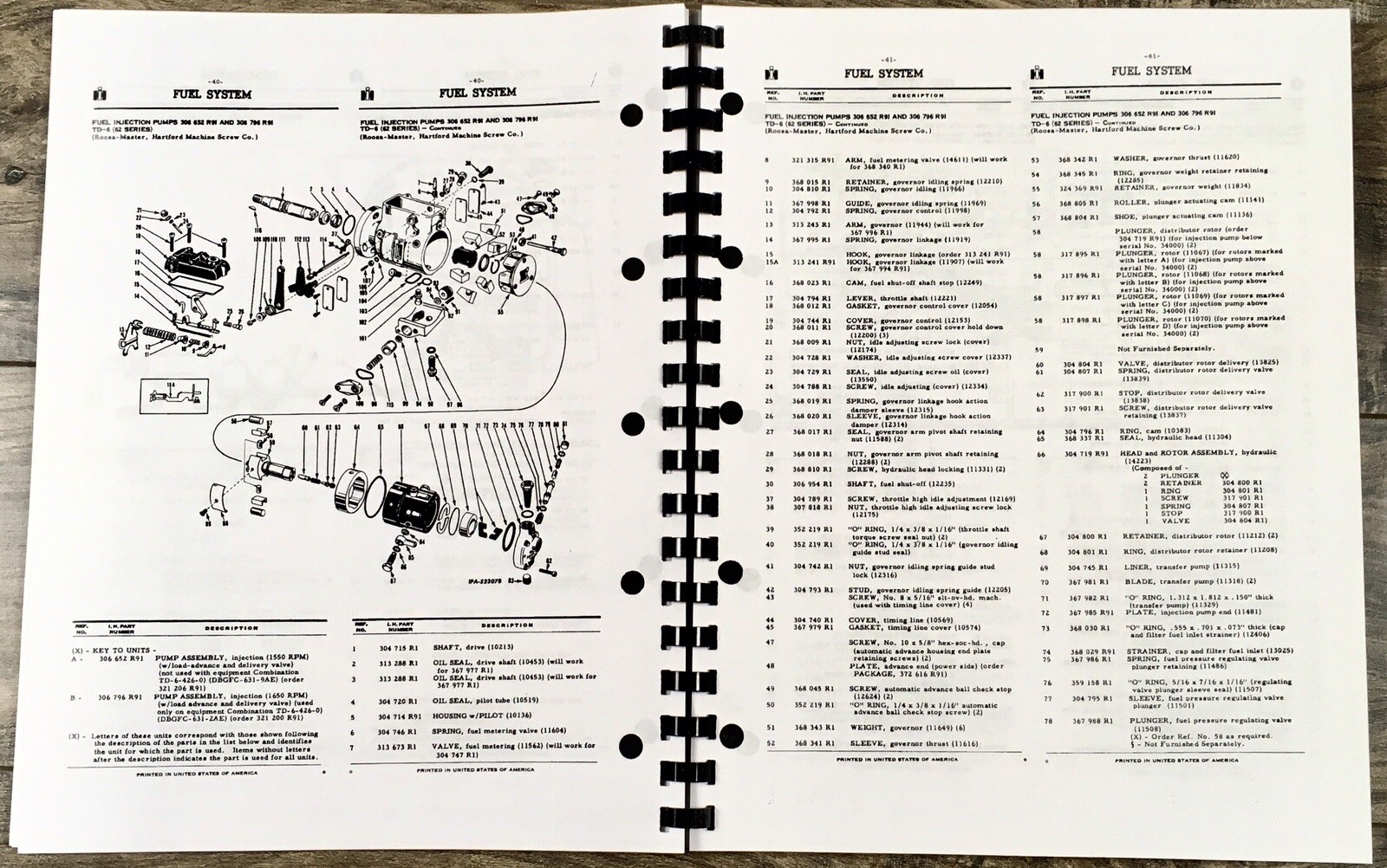 International TD-6 62 Series Crawler Tractor Service Parts Operators Manual Set - Image 16