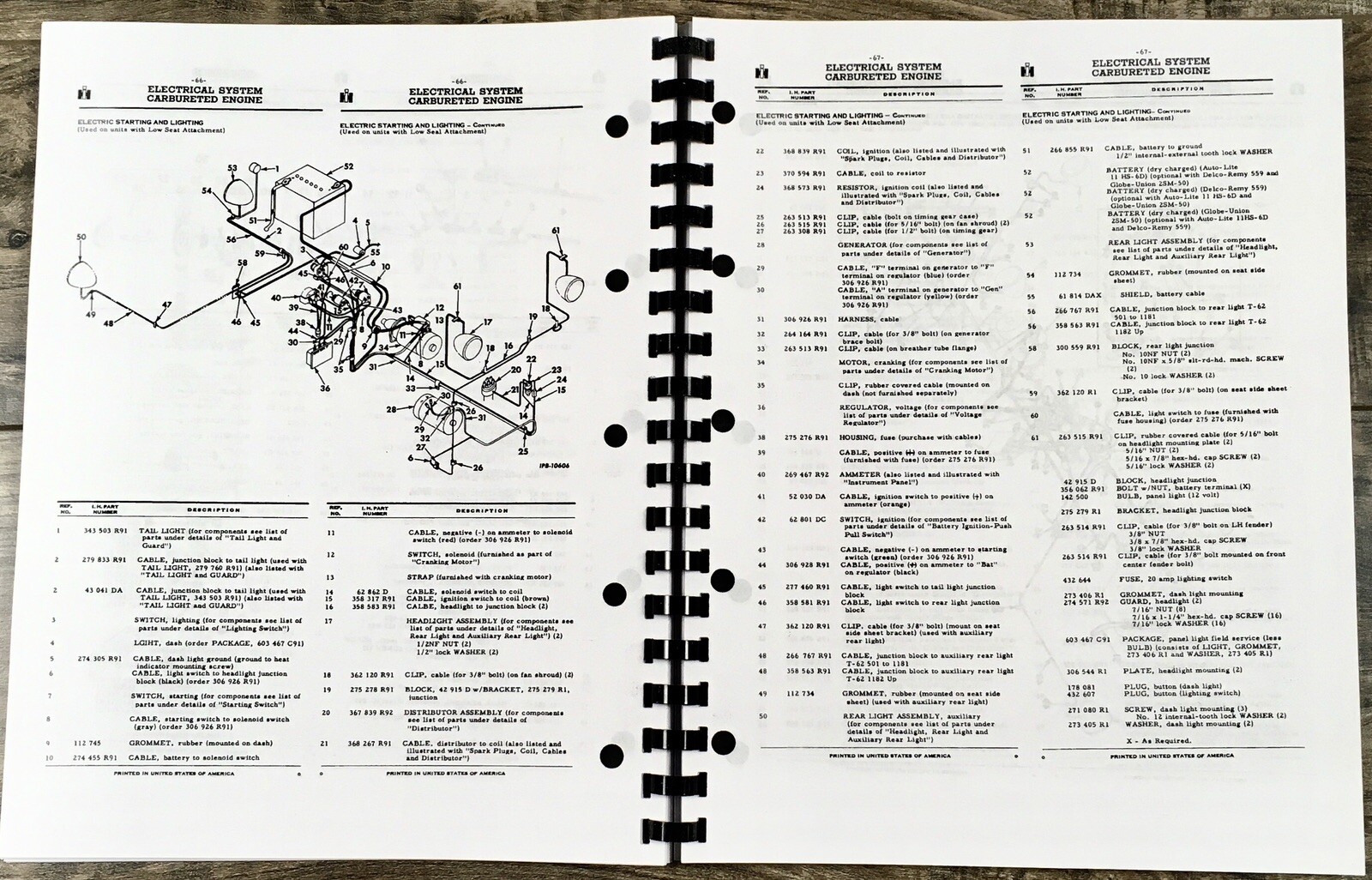 International TD-6 62 Series Crawler Tractor Service Parts Operators Manual Set - Image 17
