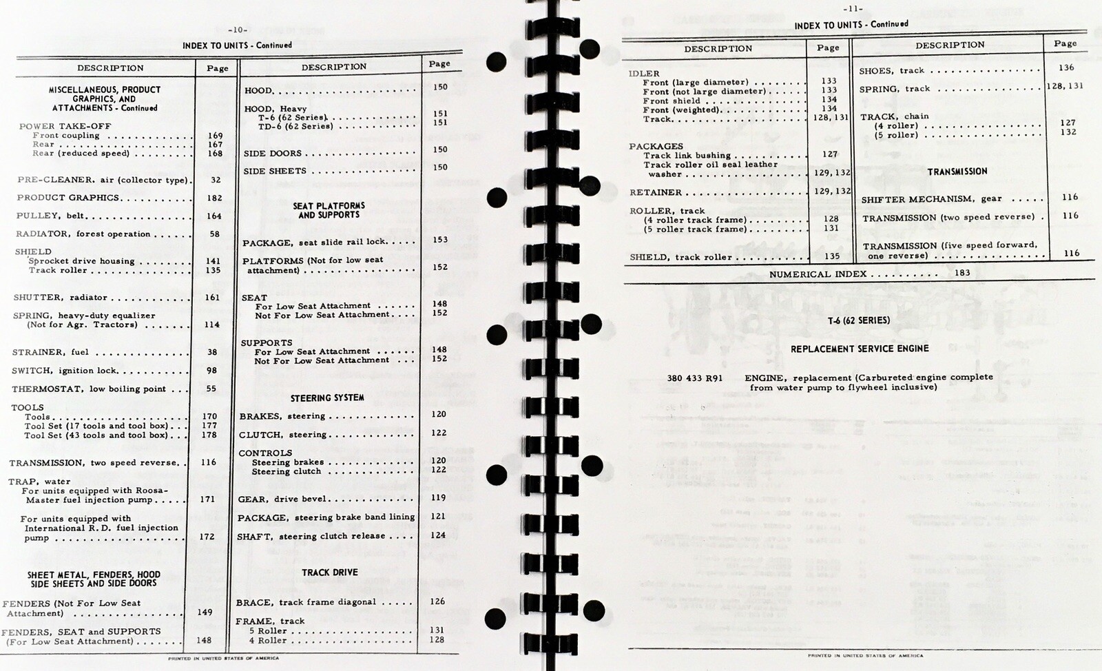 International T-6 TD-6 62 Series Crawler Tractor Service Parts Manual Set Repair - Image 20