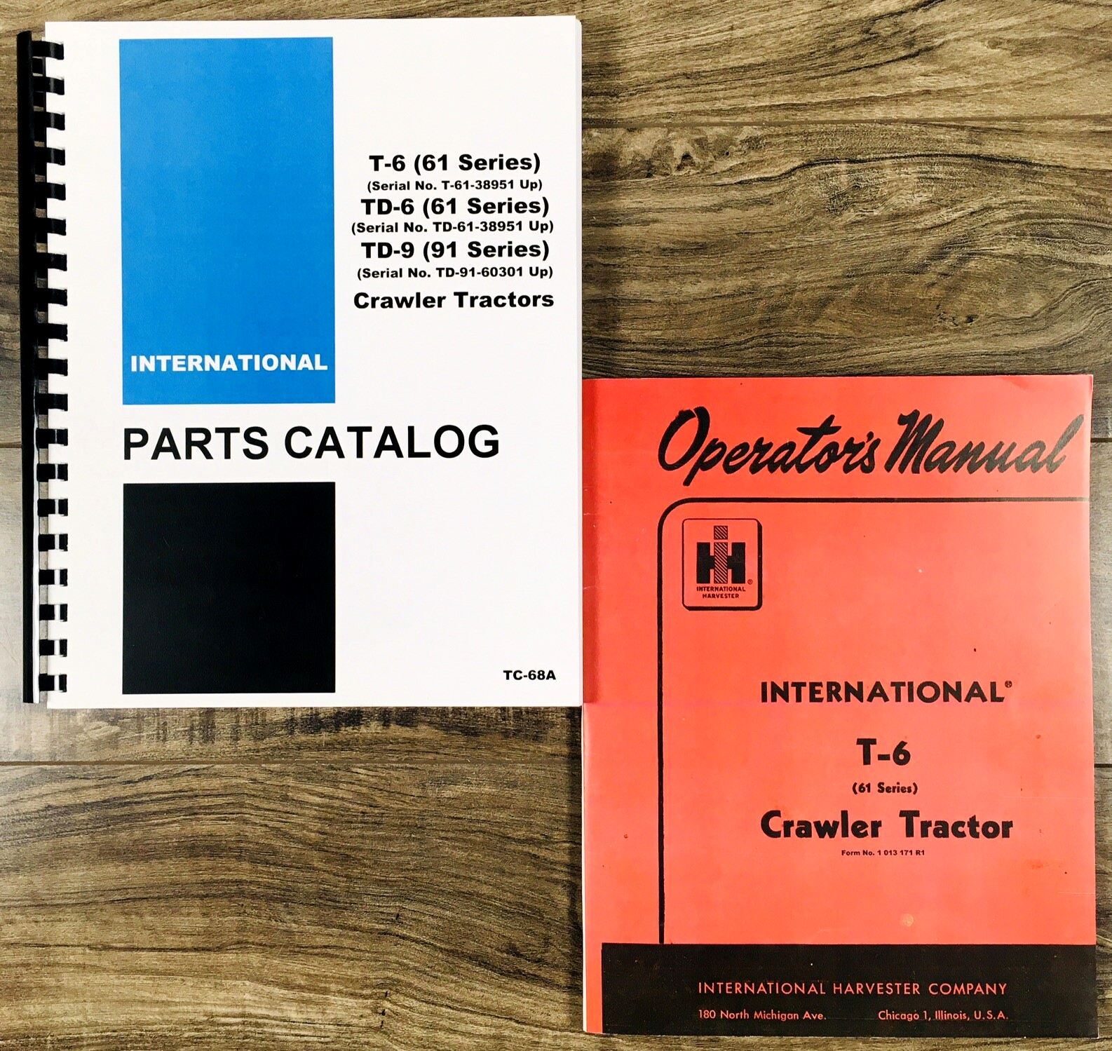 International T-6 61 Series Crawler Tractor Parts Operators Manual Set Catalog