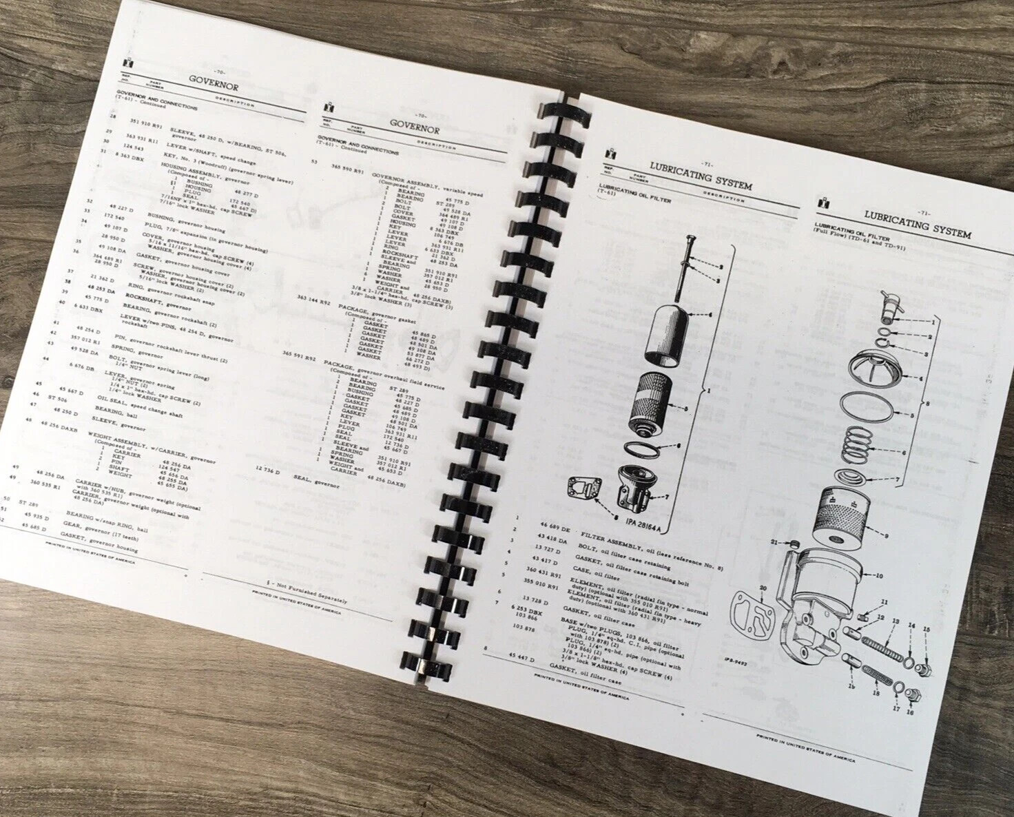 International T-6 61 Series Crawler Tractor Parts Operators Manual Set Catalog - Image 11