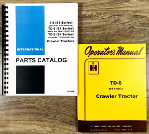 International TD-6 61 Series Crawler Tractor Parts Operators Manual Set Catalog