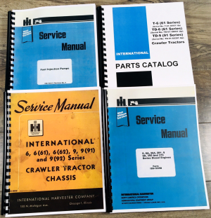 International TD-6 61 Series Crawler Tractor Service Parts Manual Set Repair TD6