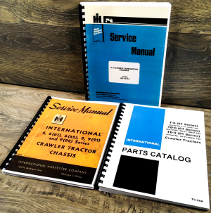 International T-6 61 Series Crawler Tractor Service Parts Manual Set Repair