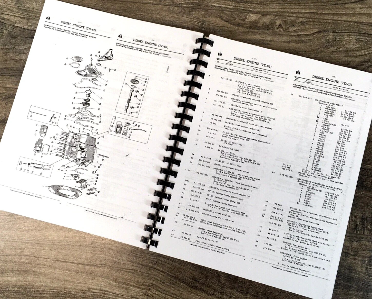 International T-6 61 Series Crawler Tractor Service Parts Operators Manual Set - Image 8