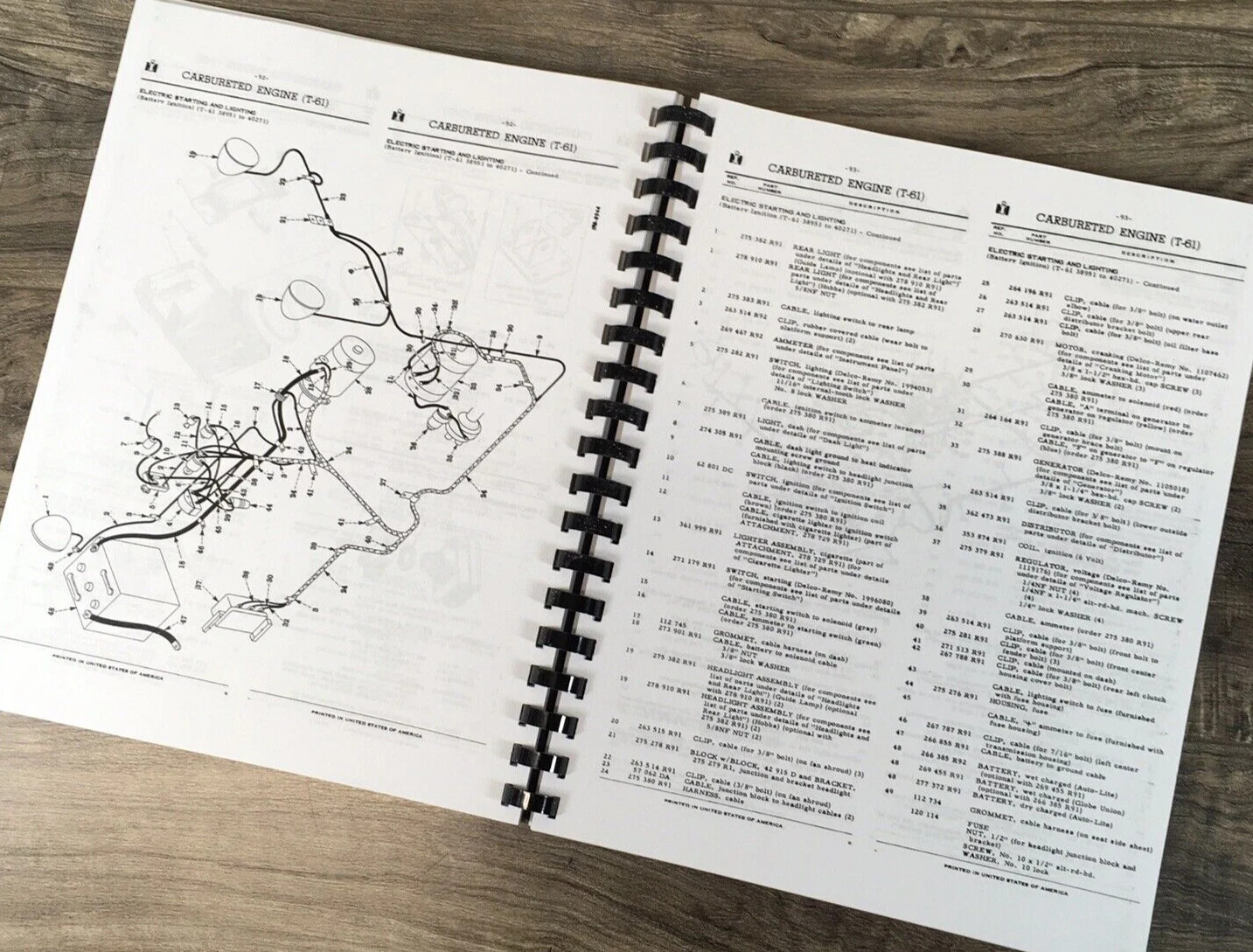 International T-6 61 Series Crawler Tractor Service Parts Operators Manual Set - Image 17