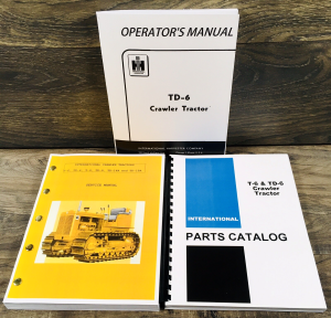 International TD-6 Crawler Tractor Service Parts Operators Manual Set Repair
