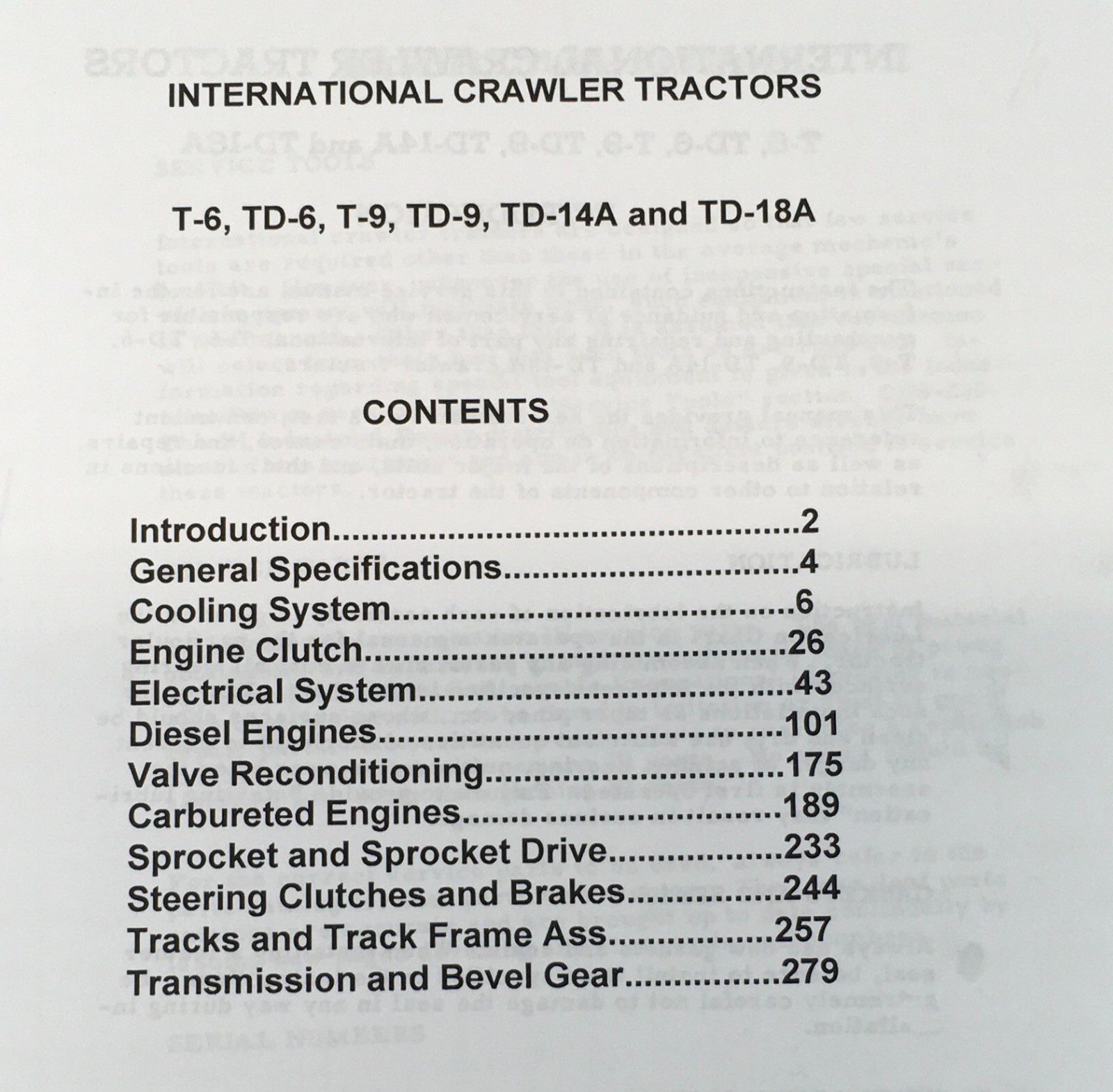 International TD-6 Crawler Tractor Service Parts Operators Manual Set Repair - Image 2